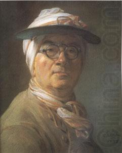 Jean Baptiste Simeon Chardin Portrait of Chardin Wearing an Eyeshade (mk05) china oil painting image